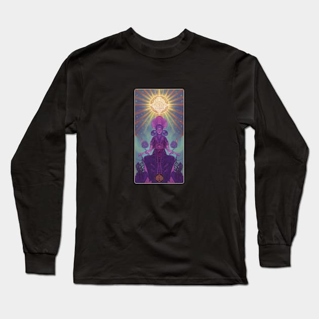 Mystical Goddess Tarot Card Long Sleeve T-Shirt by MelihsDump
